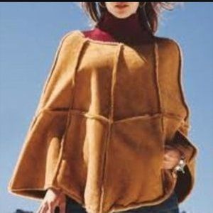NWT UGG Suede Leather Oversized Poncho